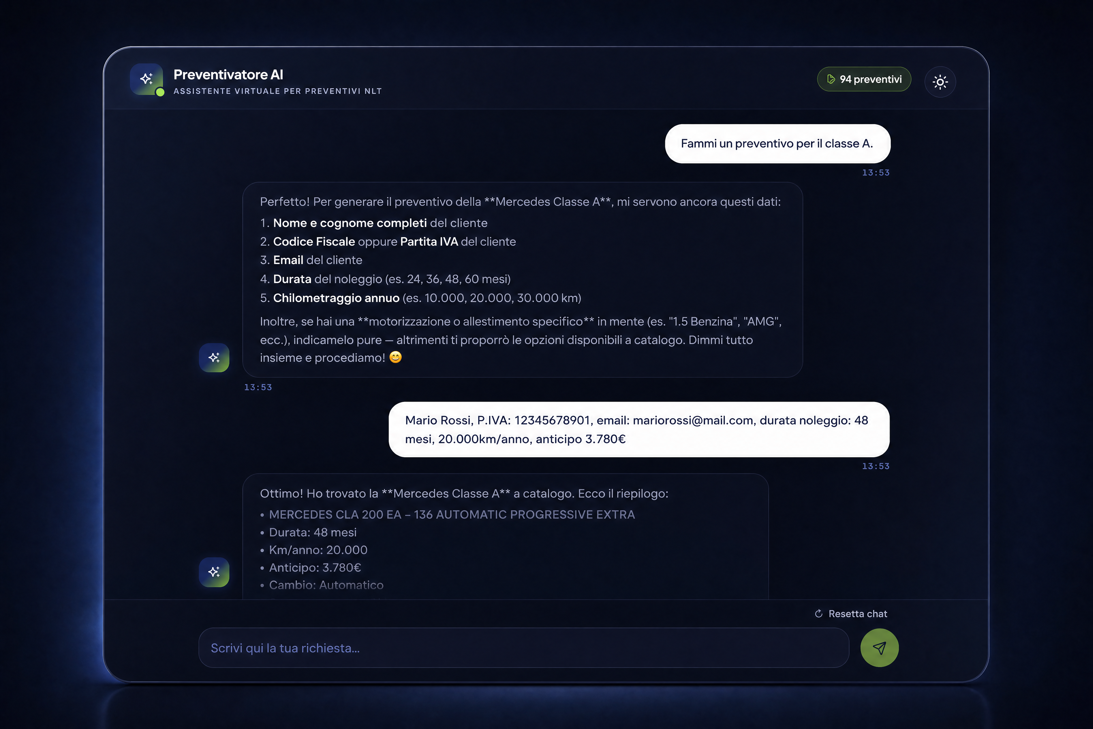 Step 1 - Chat con l'AI