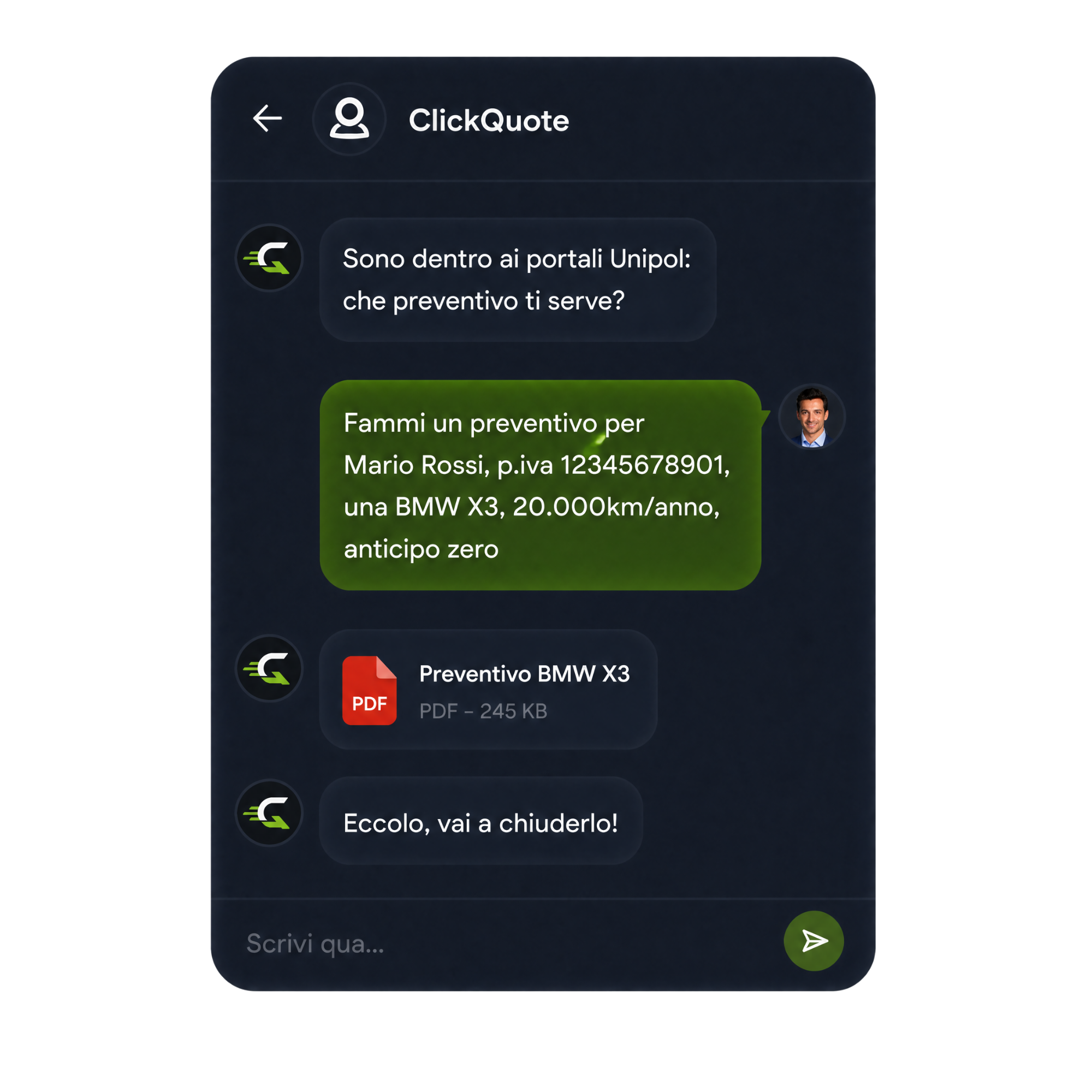 Preventivi in 10 secondi